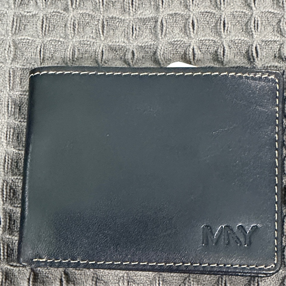 Marc New York Black Leather Card Holder